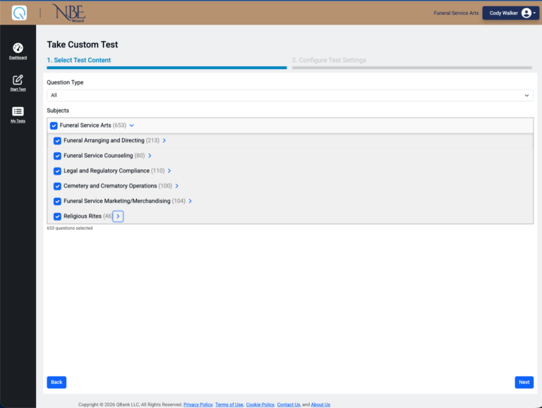 Take customized tests